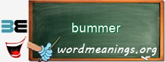 WordMeaning blackboard for bummer